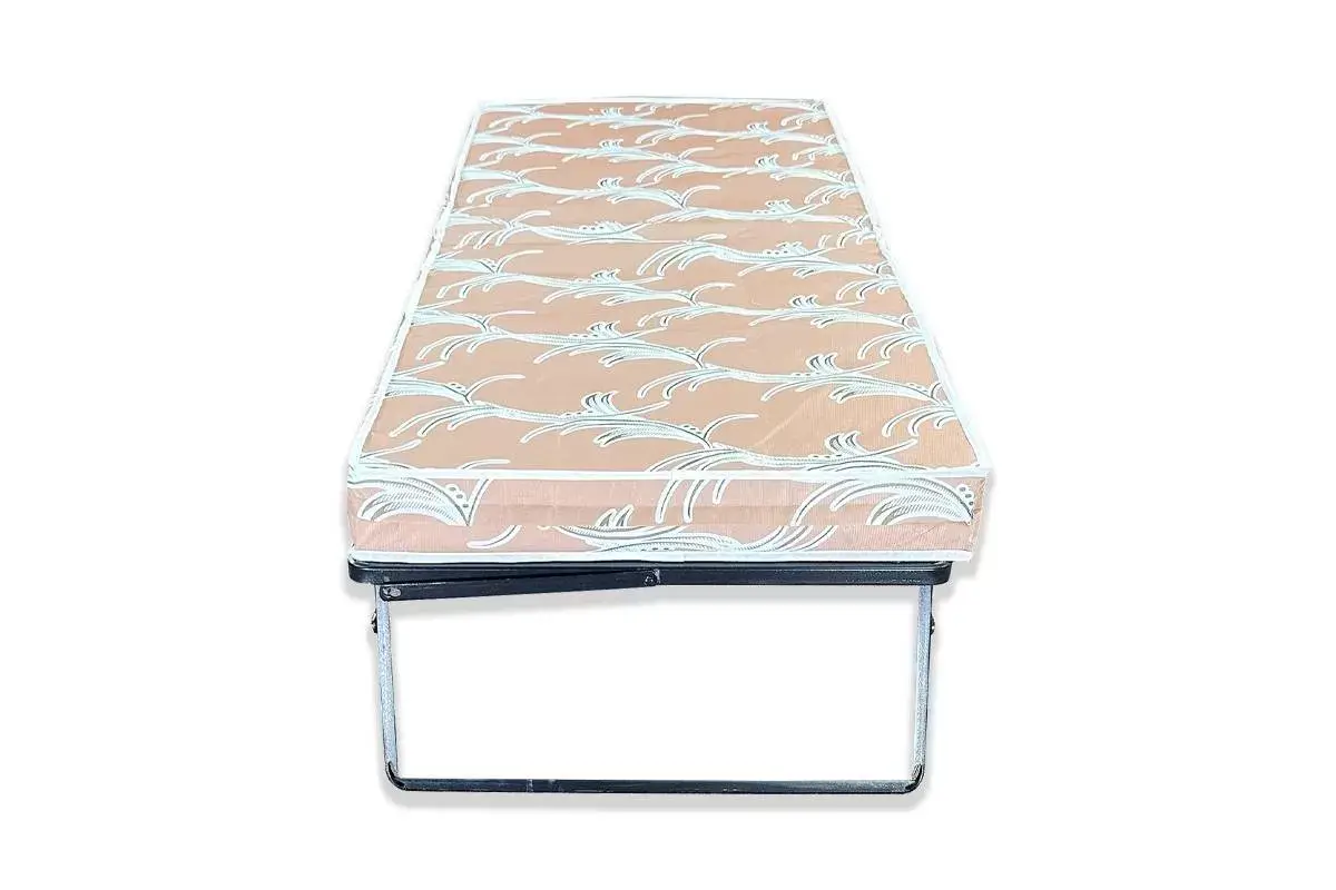 Cama plegable con colchón de fibra