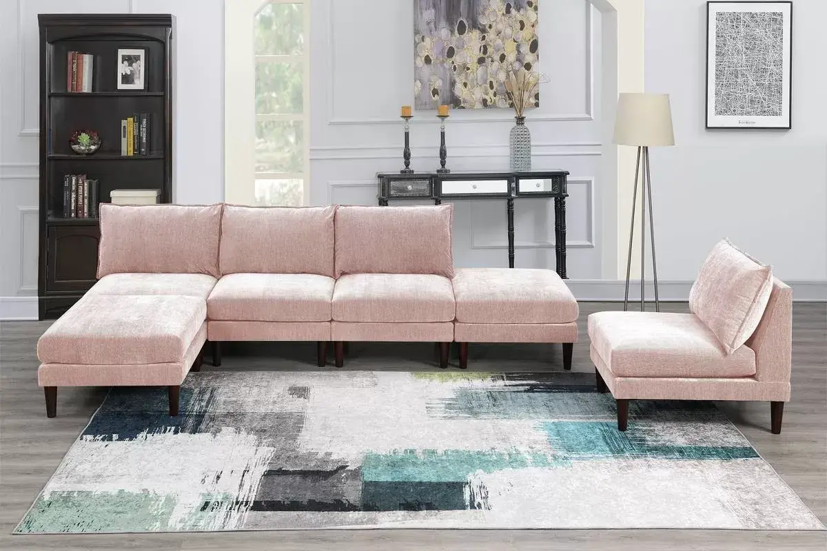 6-Pcs Modular Set, Blush