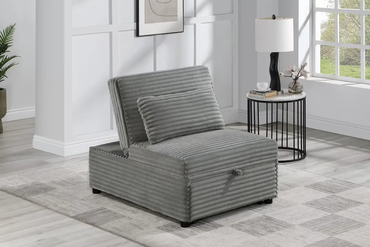 Convertible Sofa, Smoke