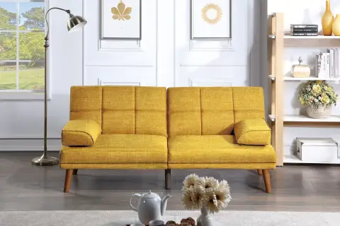 Adjustable Sofa, Mustard