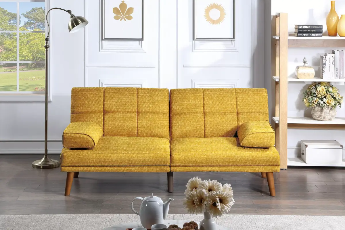 Adjustable Sofa, Mustard