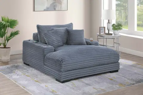 Chaise Lounge, Gray