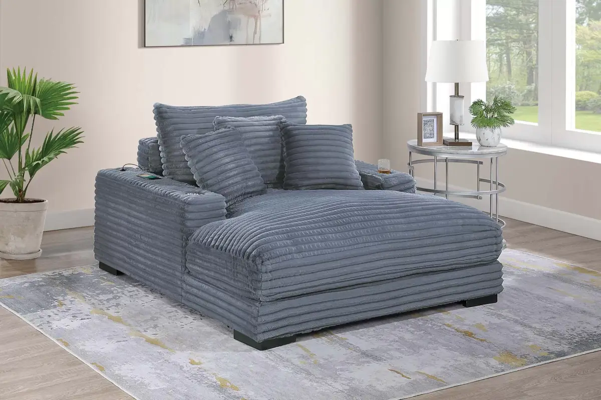 Chaise Lounge, Gray