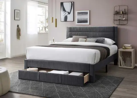 Full Bed, Dark Gray