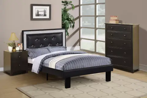 Twin Bed, Black