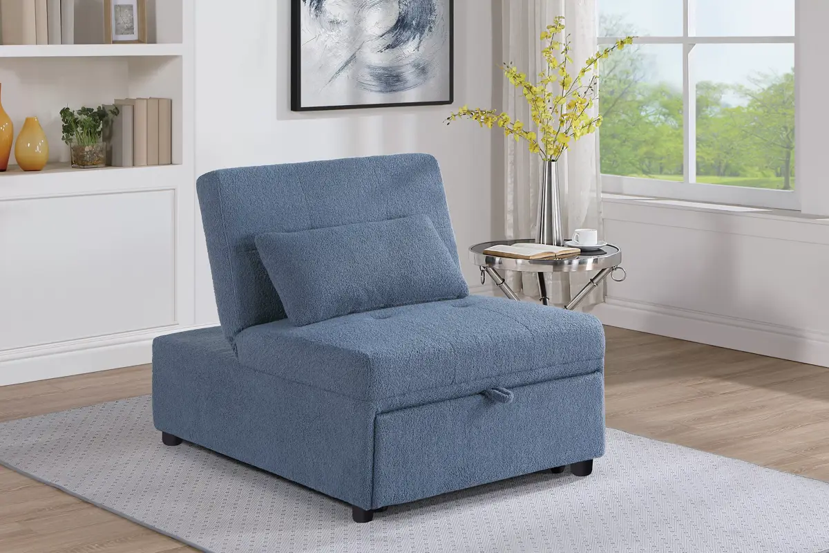 Convertible Sofa, Blue