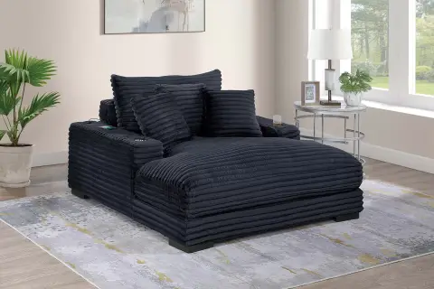 Chaise Lounge, Black