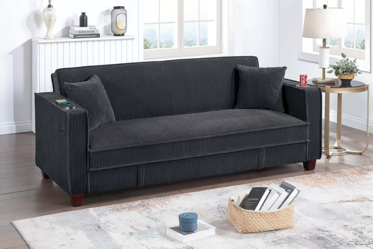 Convertible Sofa, Black