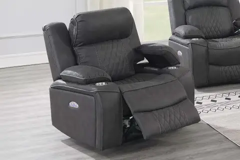 Power Recliner Single, Charcoal