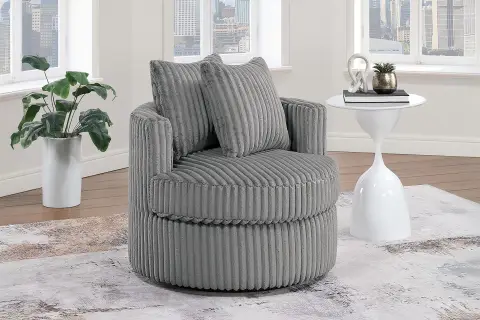 Swivel Chair, Smoke