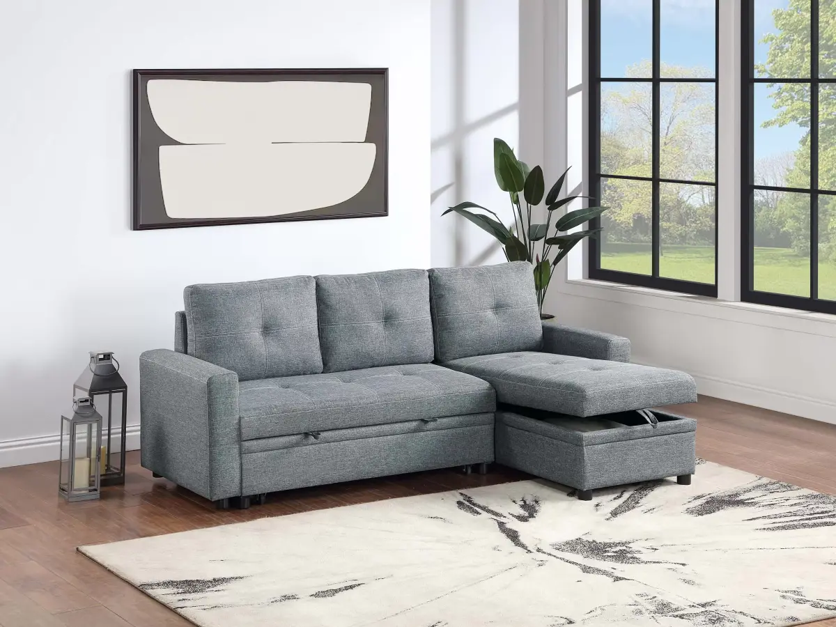 Convertible Sectional, Granite