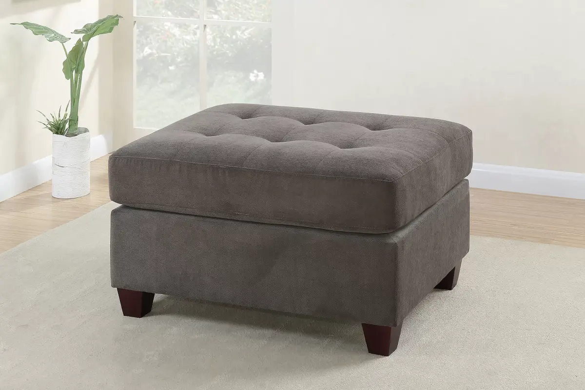 Cocktail Ottoman, Charcoal