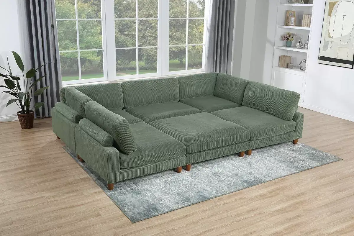 6-Pcs Modular Set, Warm Green