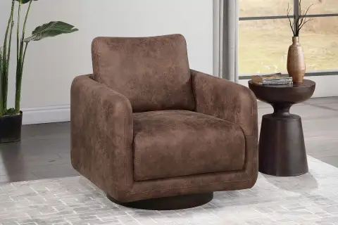 Swivel Chair, Walnut