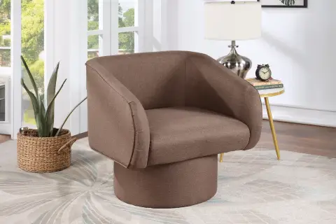 Accent Chair, Light Brown