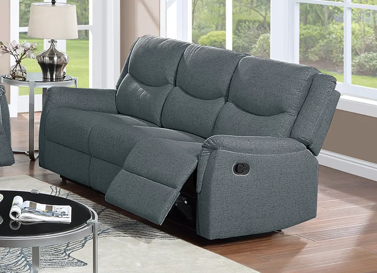 Recliner Sofa, Dark Gray