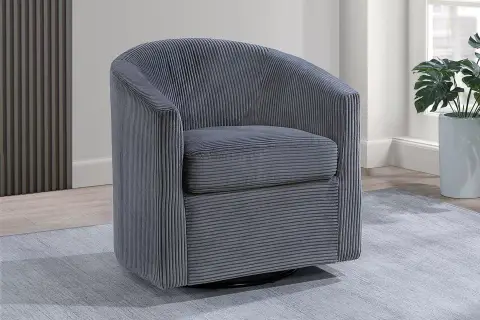 Swivel Chair, Dark Gray