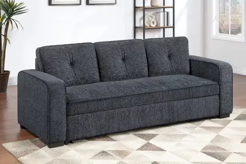 Convertible Sofa, Dark Gray