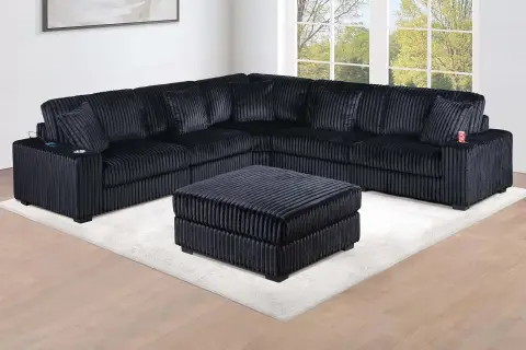 6-Piece Modular Set, Black