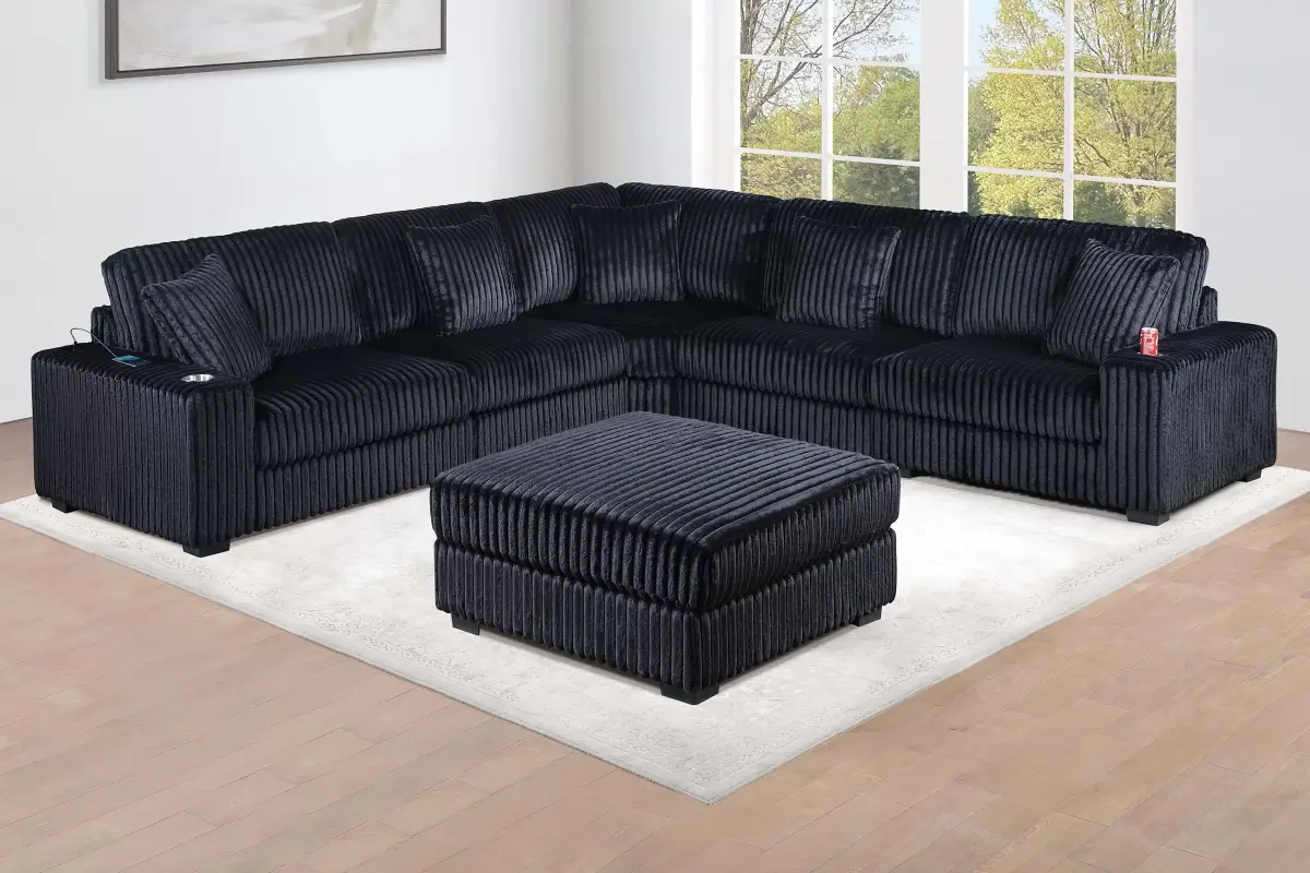 6-Piece Modular Set, Black