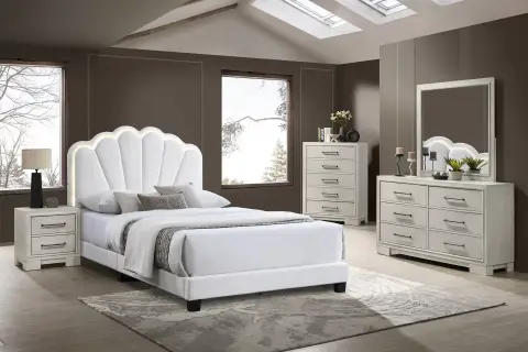 Full Bed, White