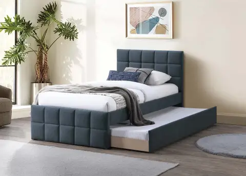 Full Bed w/ Trundle, Charcoal
