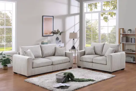 2-Piece Sofa Set, Ivory