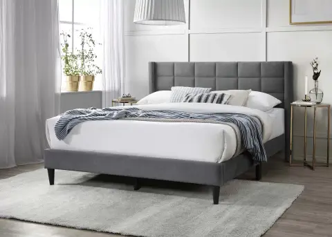Full Bed, Gray