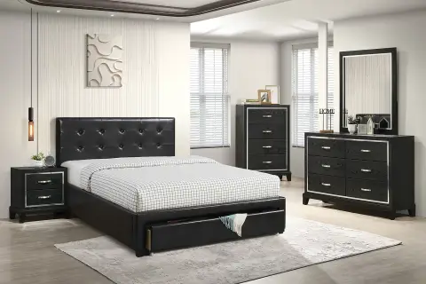 Full Bed, Black
