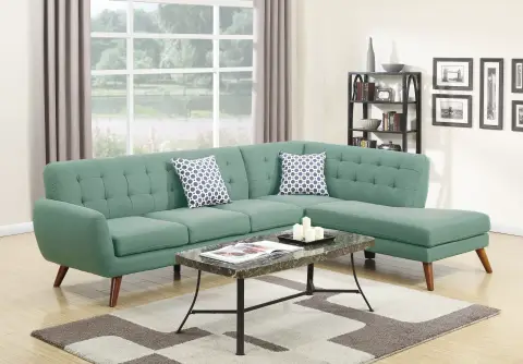 2-Piece Sectional Set W/ 2 Accent Pillows, Laguna