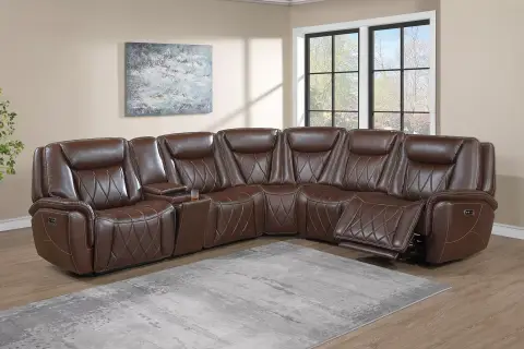Power Motion Sectional, Coffee