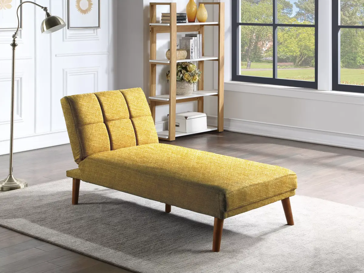 Adjustable Chaise, Mustard