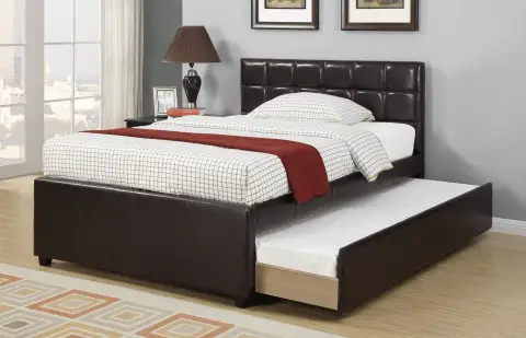 Full Bed w/ Trundle, Espresso
