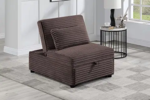 Convertible Sofa, Chocolate