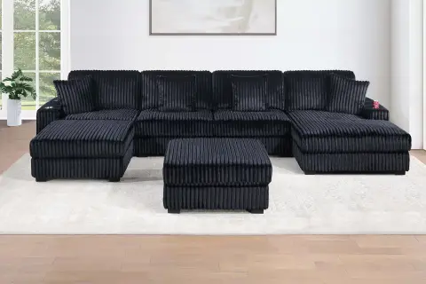 6-Piece Modular Set, Black