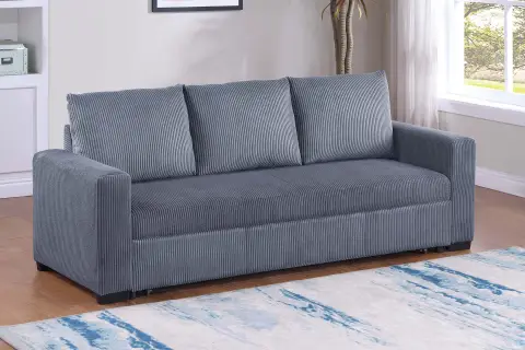 Convertible Sofa, Dark Gray