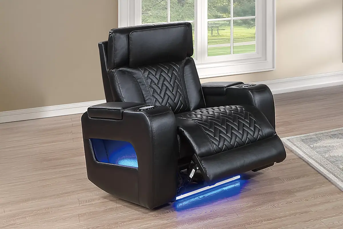 Power Recliner Single, Black
