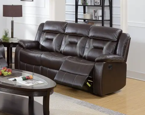 Motion Sofa, Dark Rosy Brown