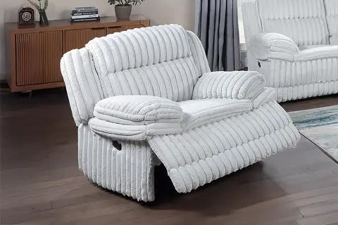 Glider Recliner, Light Gray