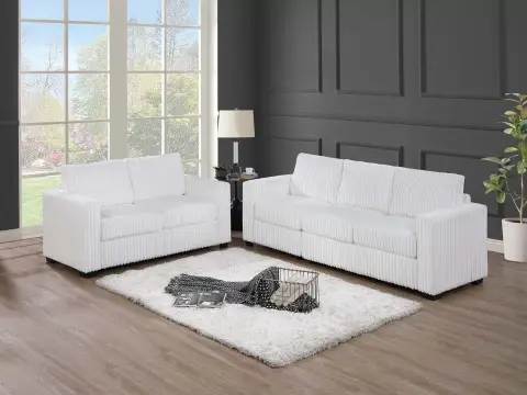 2-Piece Sofa Set, Milk